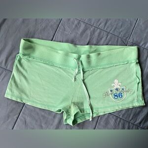 Vintage Victoria's Secret Rare Pink Royalty Bootie Shorts Green